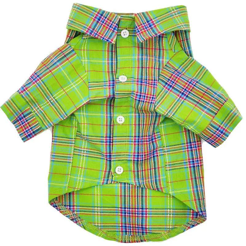 Fruit Green Casual Dog Shirt For Small And Medium-Sized Dogs And Cats