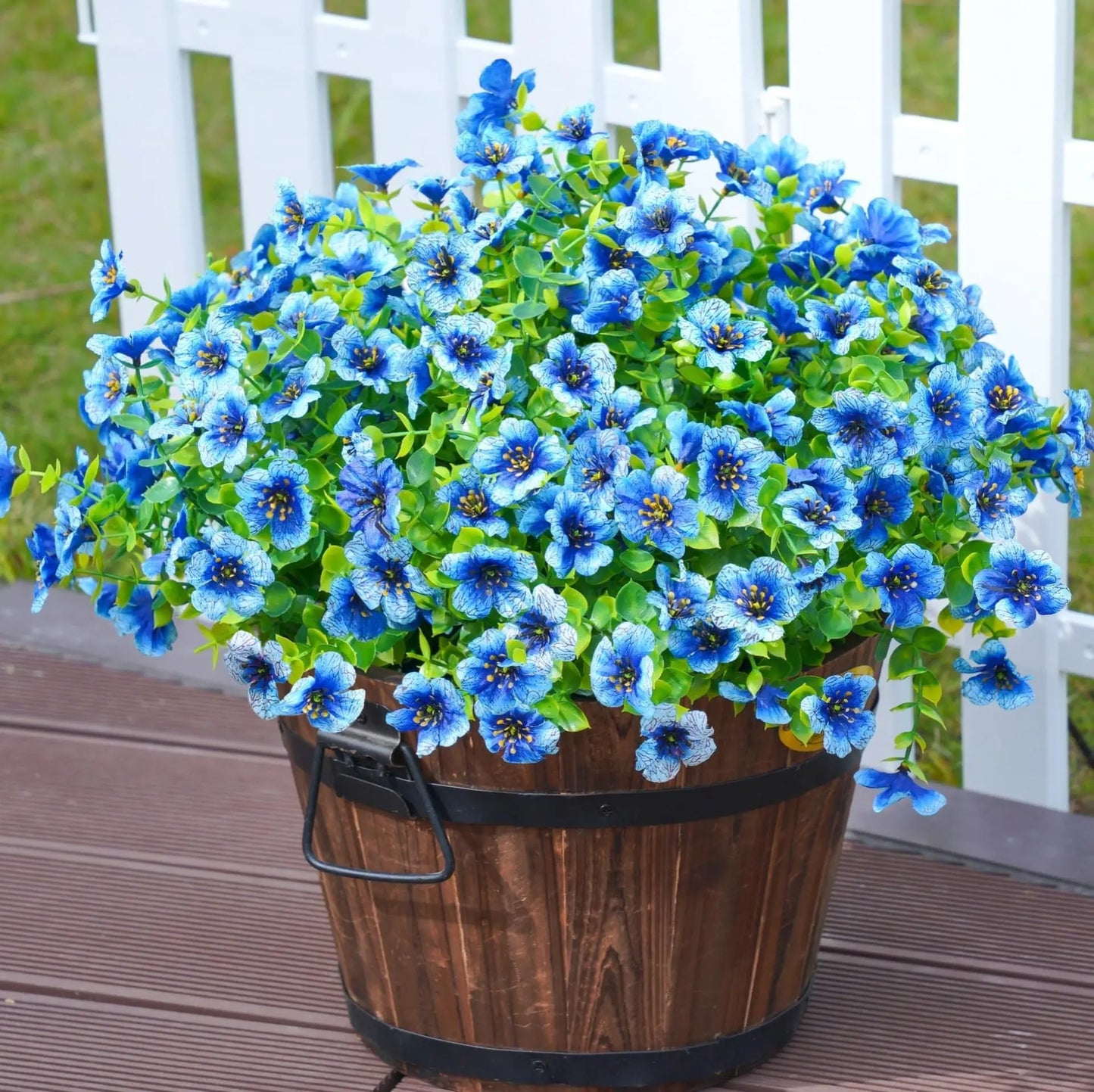 Artificial Outdoor UV-proof Decorative Simulation Green Plant Plastic Flowers petsiam