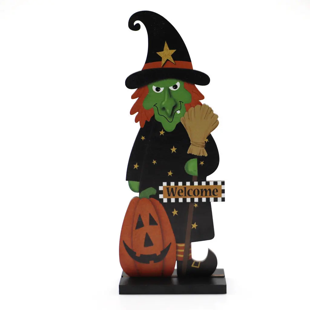 Halloween Pumpkin Man Witch Home Table Decoration petsiam