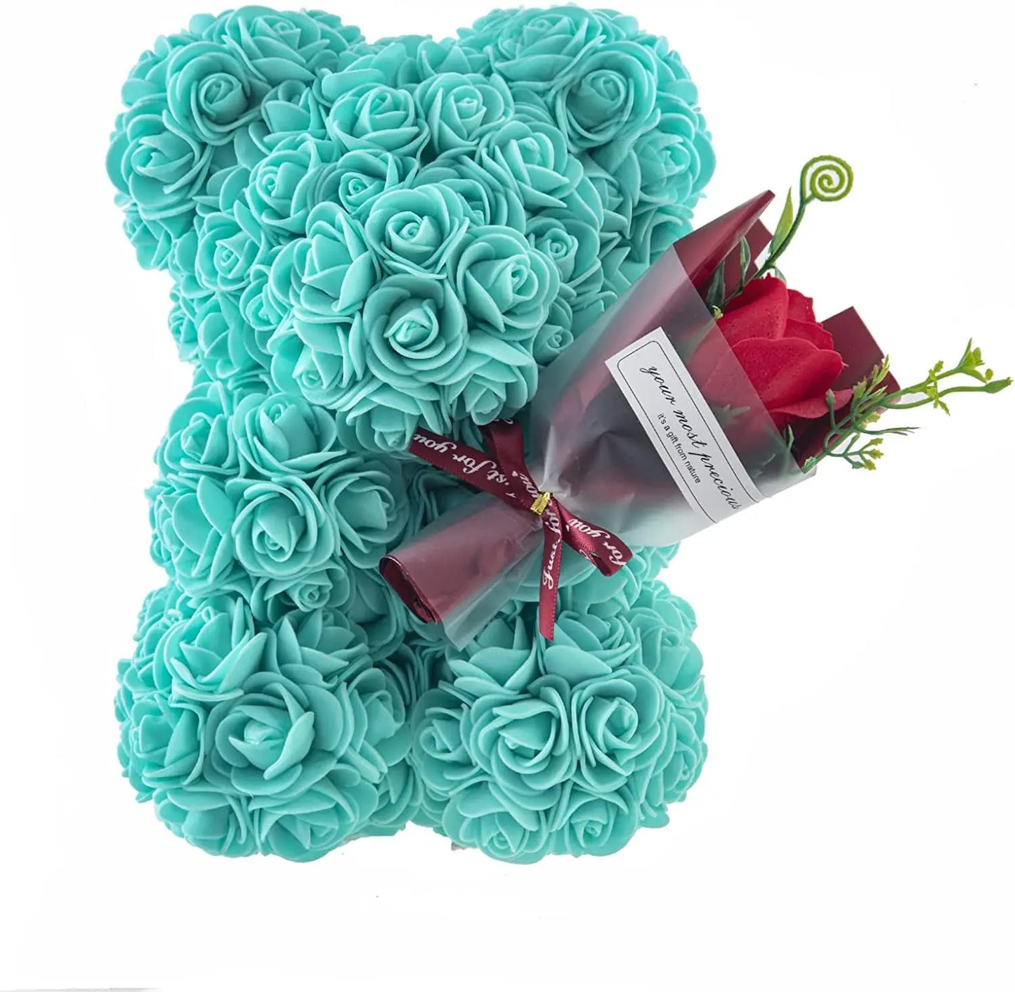 Rose Bear Preserved Fresh Flower Valentine's Day Birthday Gift petsiam