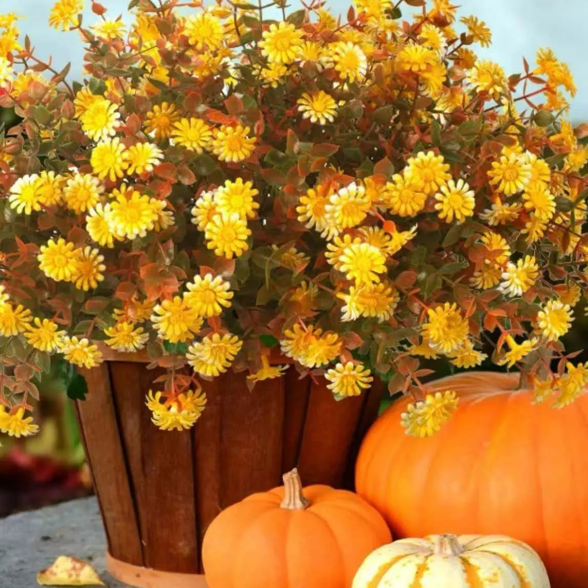 Autumn Outdoor Flower Artificial Fake Flower petsiam