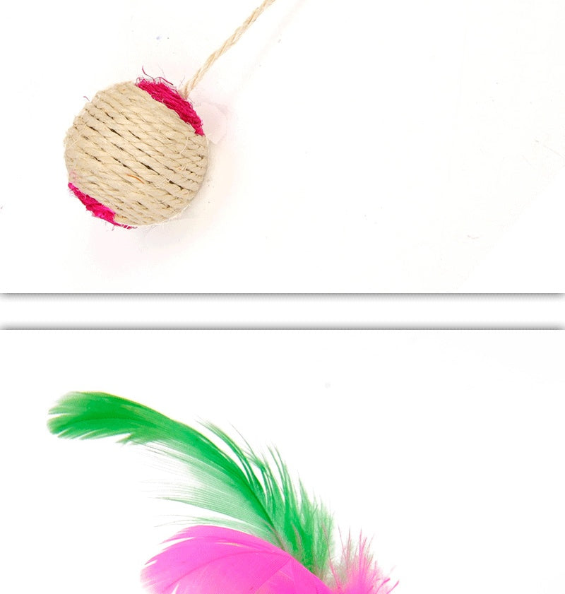 Cat Shuttlecock Toy
