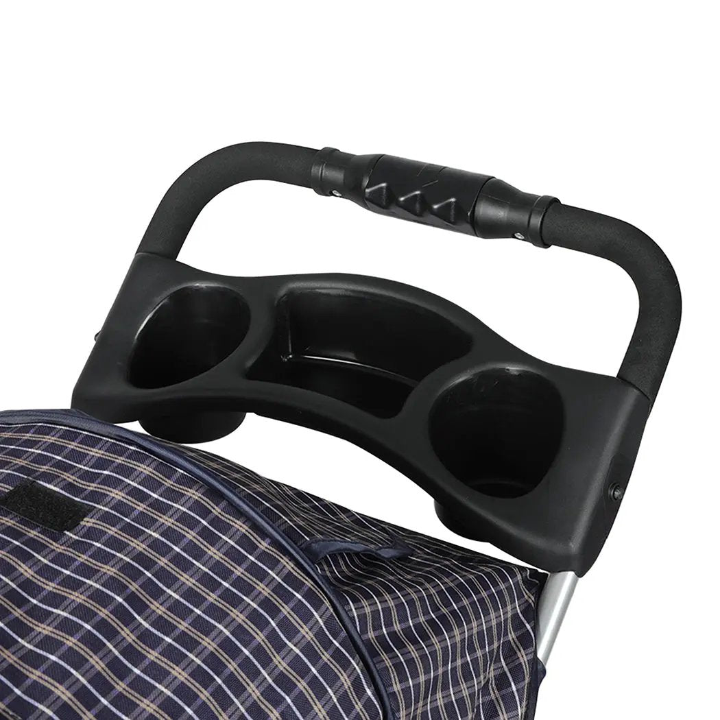 PaWz Large Pet Stroller Dog Cat Carrier Plaid