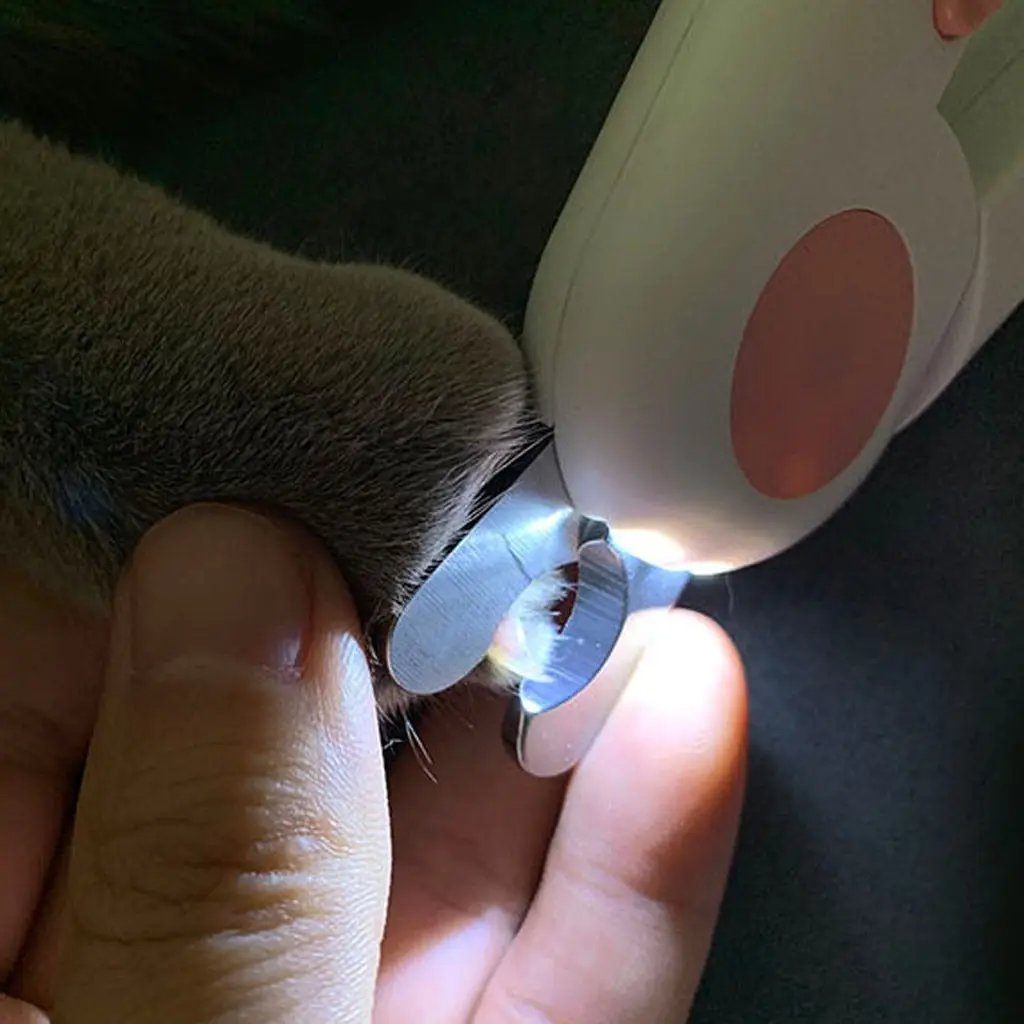Pet Nail Clipper Dog Cat Cutter Beauty Scissors LED Lighting Puppy Kitten Grooming Claw Nails Cutting Machine Professional Newes