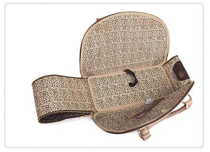 Luxury Leather Pet Travel Tote: Stylish And Practical Dog And Cat Carrier