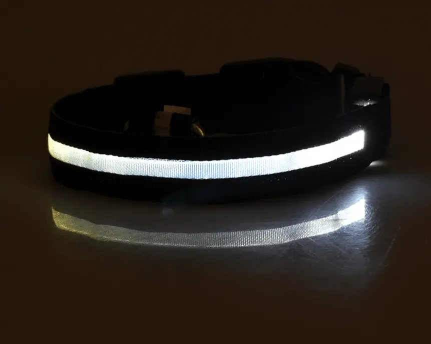 Luminous Glow-In-The-Dark Led Pet Collar: The Ultimate Night Safety Accessory For Dogs And Cats