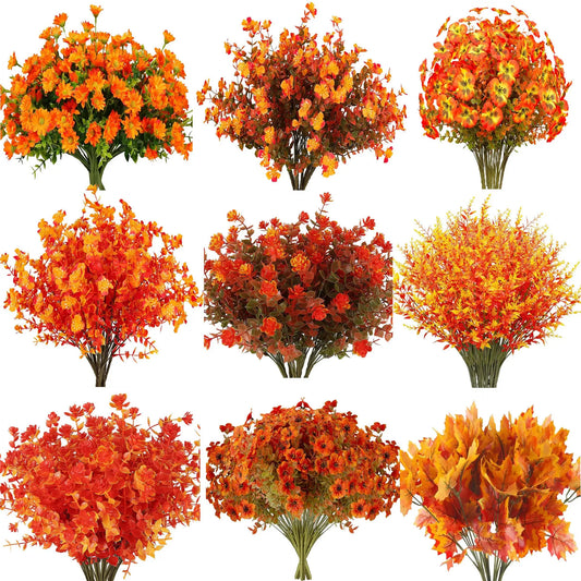 Autumn Outdoor Flower Artificial Fake Flower petsiam