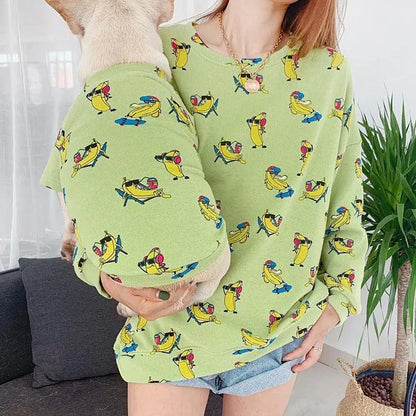 Pet Pawsome Matching Outfit: Stylish And Comfy Parent-Child Pet Dog Apparel