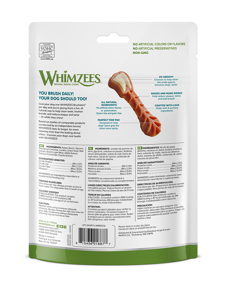 WHMZ DNTL CHW MEDIUM 7CT ( 4 X 7.4 OZ   )