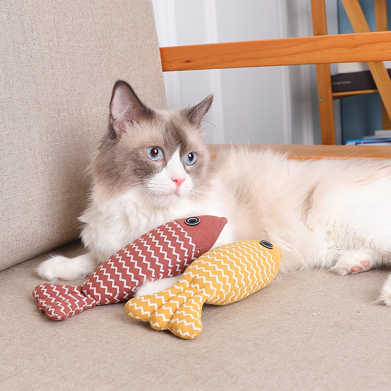 Funny Cat Linen Pillow