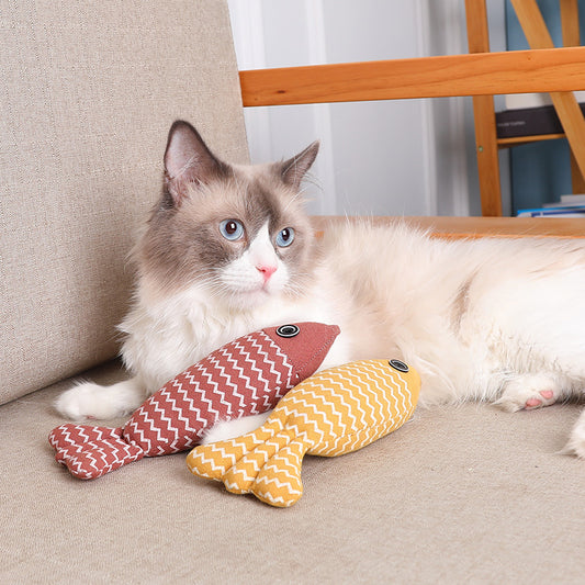 Funny Cat Linen Pillow