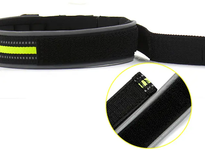 Reflective Grid Pattern Neoprene Pet Collars - Stylish Safety Accessories For Dogs And Cats