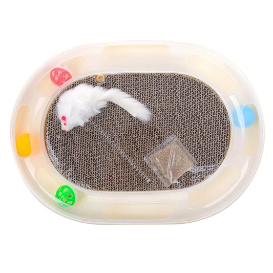 Ultimate Cat Claw Care: Multifunctional Corrugated Paper Cat Scratcher