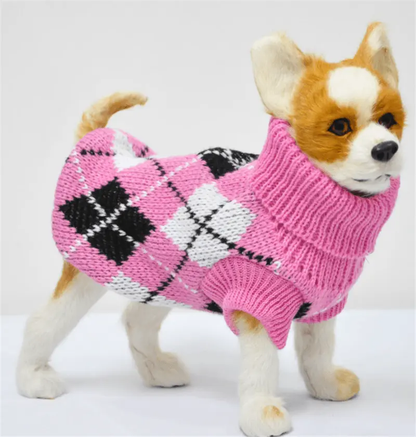 Pet Pawsome Knitted Dog Sweater - Cozy And Stylish Pet Clothing For All Seasons