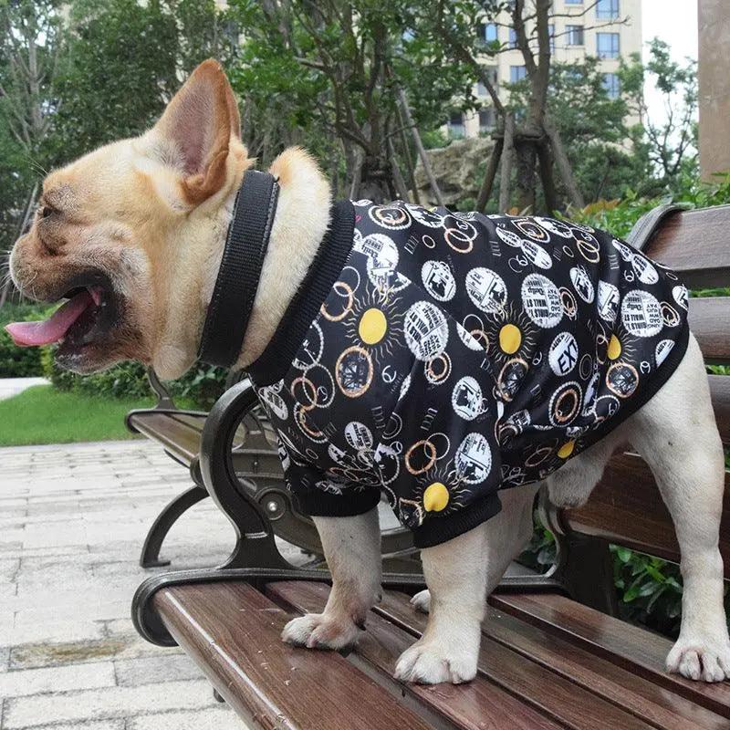 Fashionable Printed Pet Clothes For Spring And Autumn - Stylish Dog Apparel