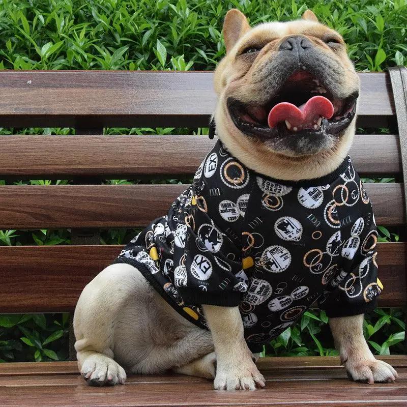 Fashionable Printed Pet Clothes For Spring And Autumn - Stylish Dog Apparel