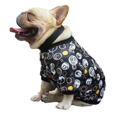Fashionable Printed Pet Clothes For Spring And Autumn - Stylish Dog Apparel