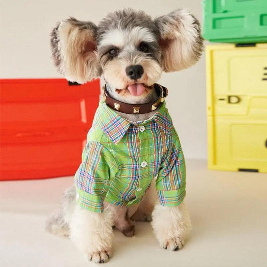 Fruit Green Casual Dog Shirt For Small And Medium-Sized Dogs And Cats