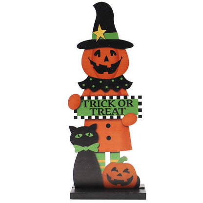 Halloween Pumpkin Man Witch Home Table Decoration petsiam
