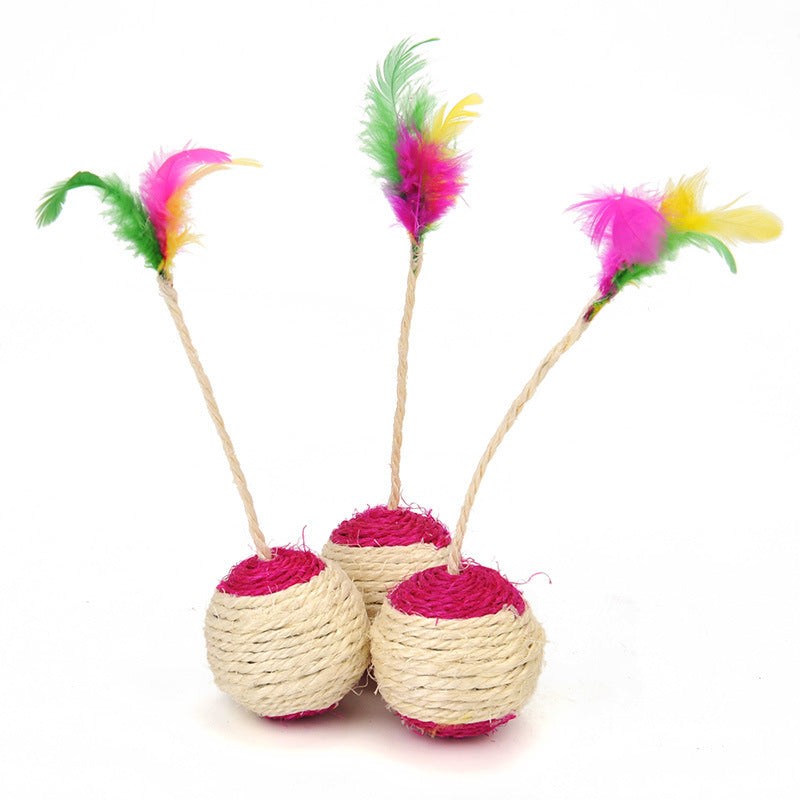 Cat Shuttlecock Toy