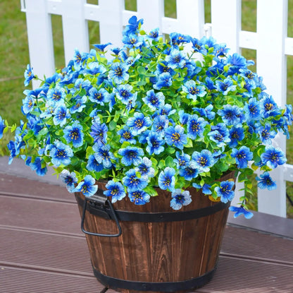 Artificial Outdoor UV-proof Decorative Simulation Green Plant Plastic Flowers petsiam