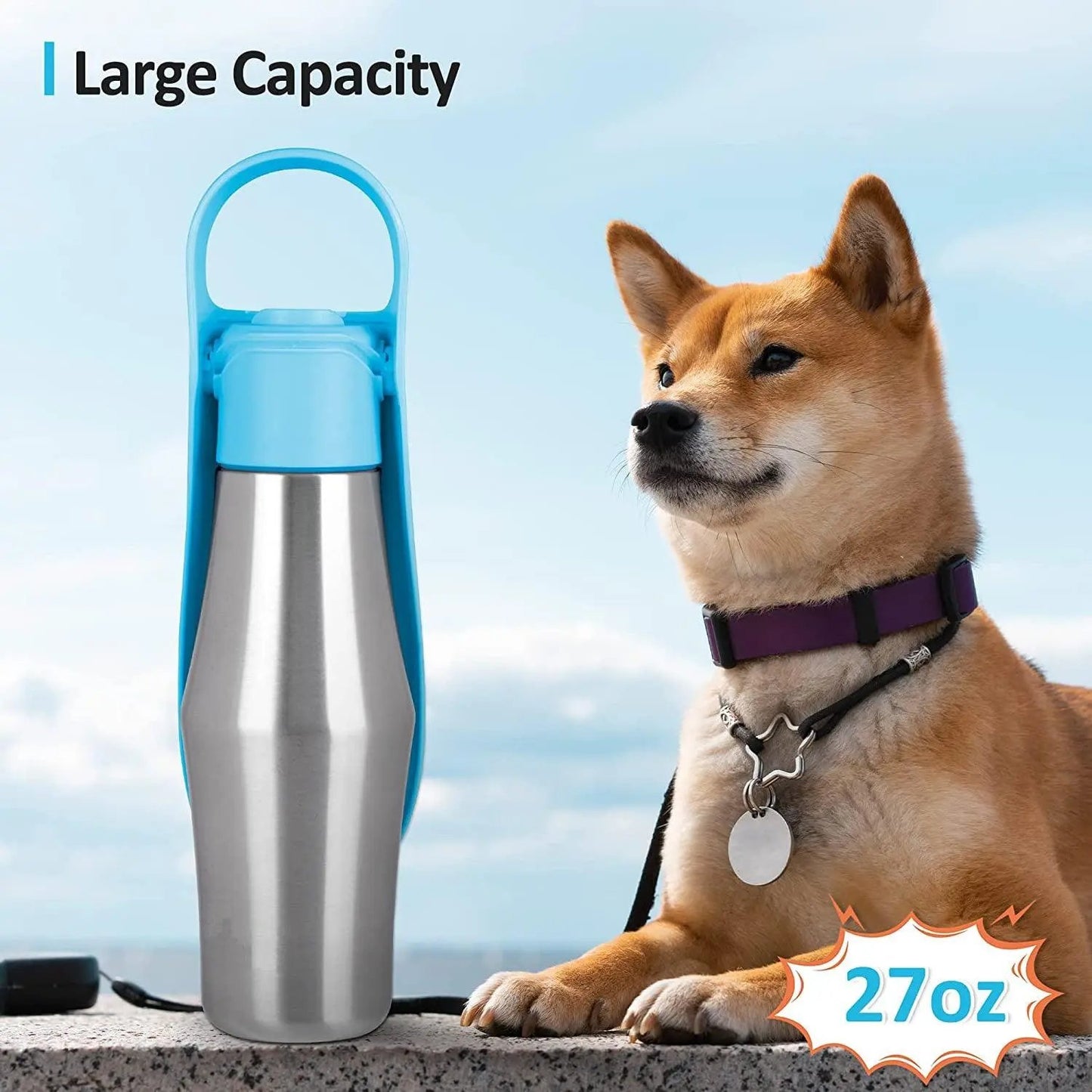 2024 New Portable Pet Dog Water Bottle Soft Silicone Leaf Design For Dog Pets Outdoor Travel Drinking Bowls Water Dispenser