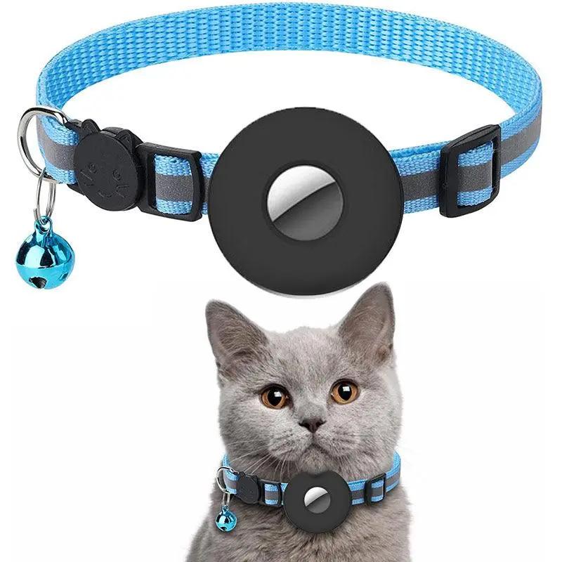 Reflective Adjustable Anti-Lost Pet Collar With Airtag Compatibility