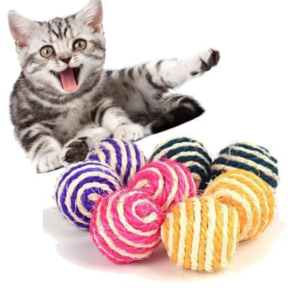 Sisal Tease Cat Ball - The Ultimate Cat Scratching Toy!