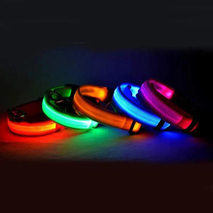 Luminous Glow-In-The-Dark Led Pet Collar: The Ultimate Night Safety Accessory For Dogs And Cats