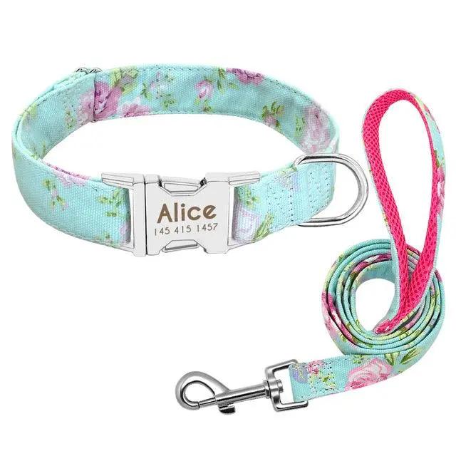 Personalized Pet Dog Collar With Engraved Name And Contact Details - Ideal For Large Dogs