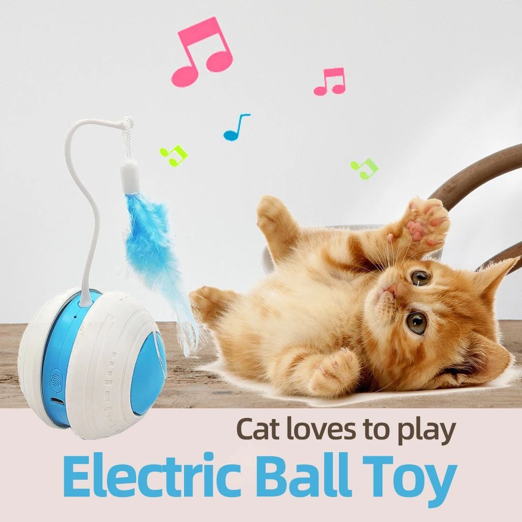 Pet Feather Teaser Ball