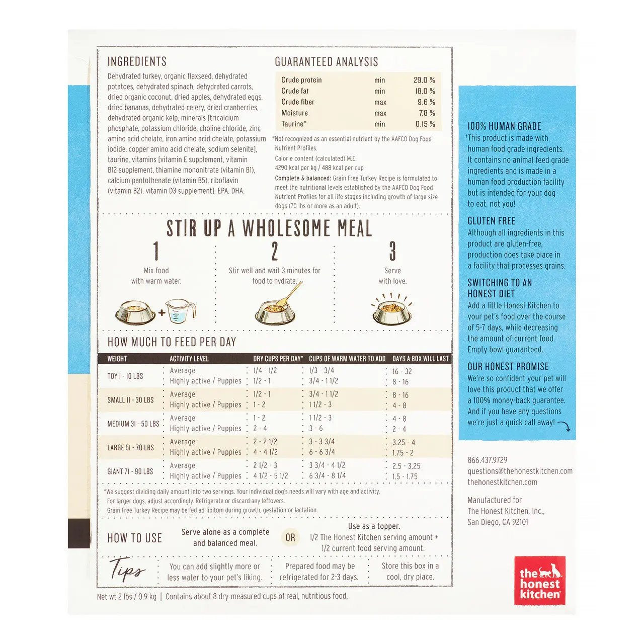 HK DOG FD GRN FR TURKEY ( 6 X 2 LB   )