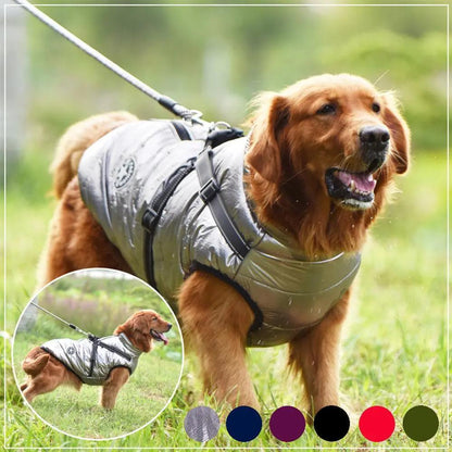 Winter Adventure Dog Coat: Waterproof, Harness-Compatible, And Stylish Pet Clothing