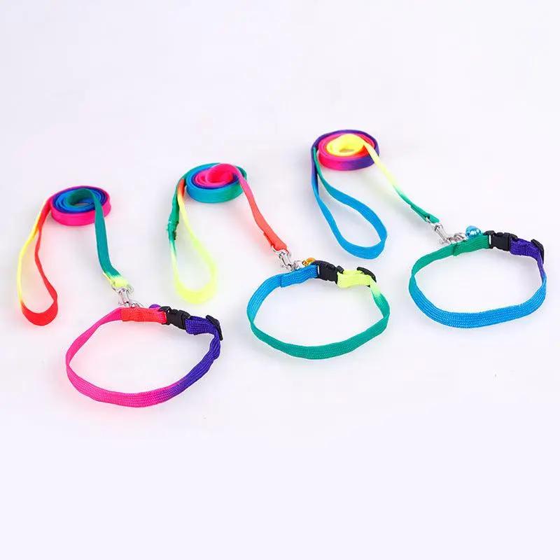 Rainbow Round Cat Leash And Dog Chain