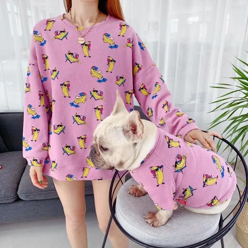 Pet Pawsome Matching Outfit: Stylish And Comfy Parent-Child Pet Dog Apparel
