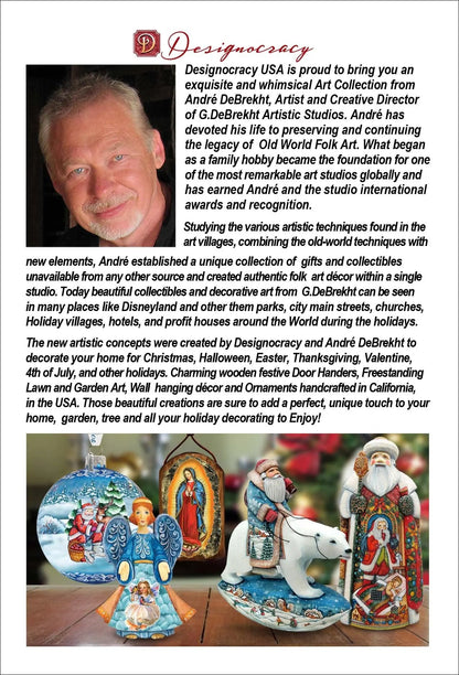 Holiday Outdoor Walkway Outdoor Garden Decor Set of 3 by G. DeBrekht - Christmas Decor - 8120122MS3