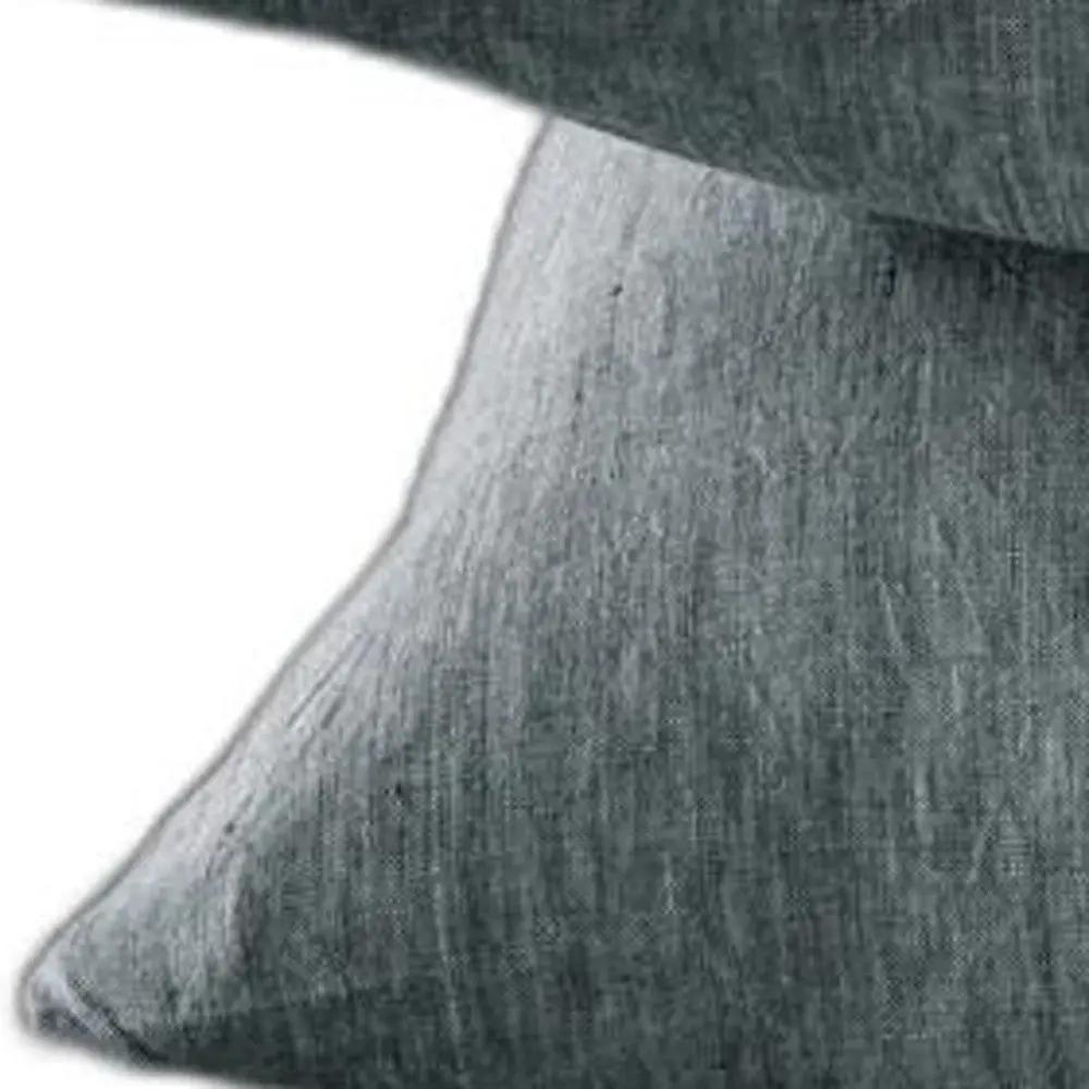 Four Piece Slate Gray Linen Sheet Set