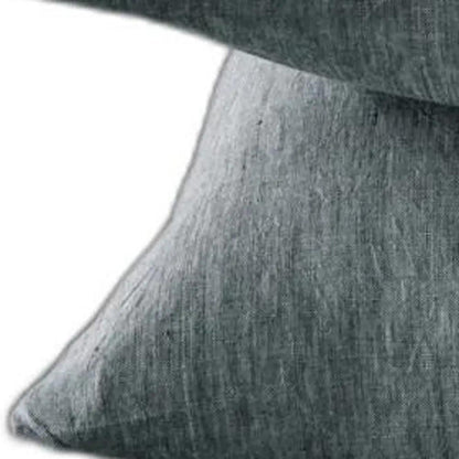 Four Piece Slate Gray Linen Sheet Set