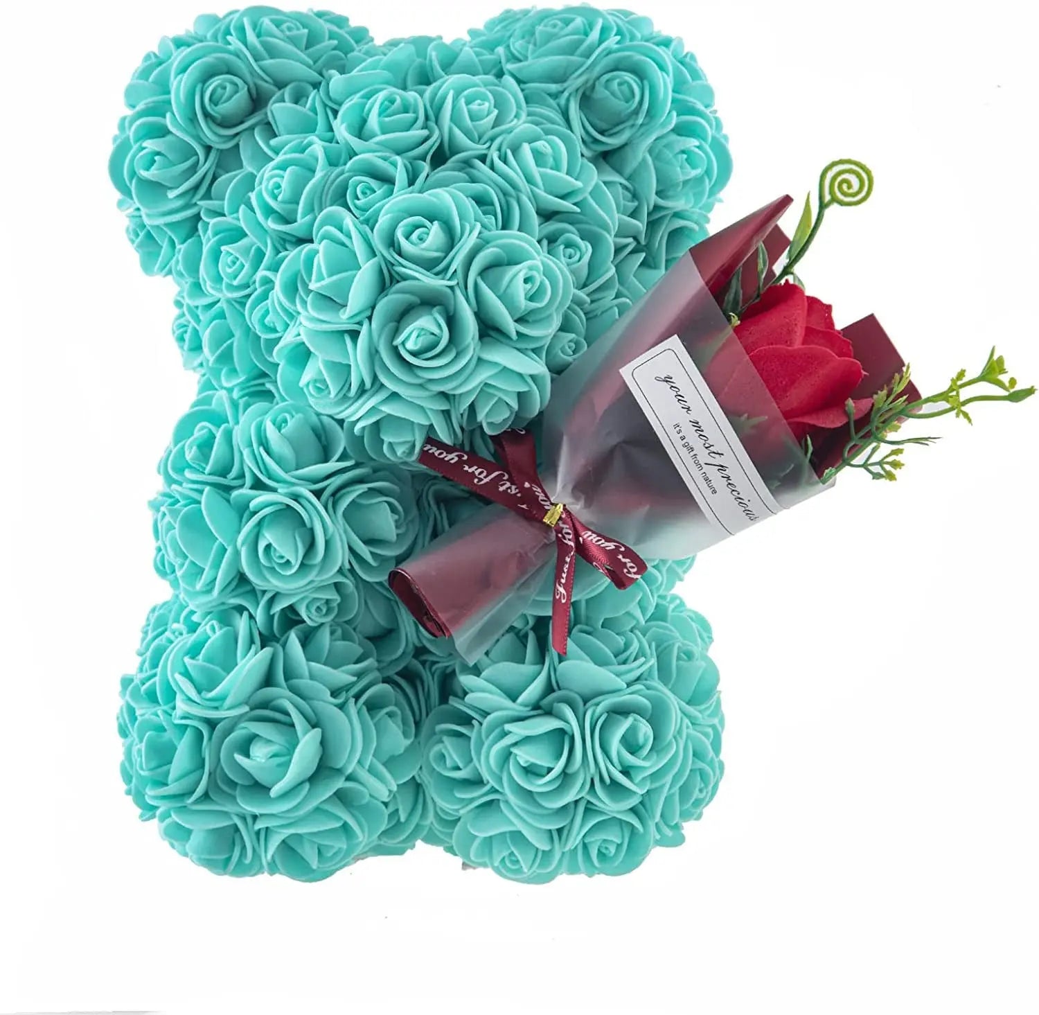 Rose Bear Preserved Fresh Flower Valentine's Day Birthday Gift petsiam