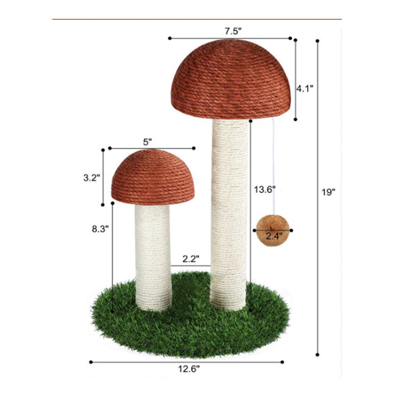Mushroom Pet Scratcher