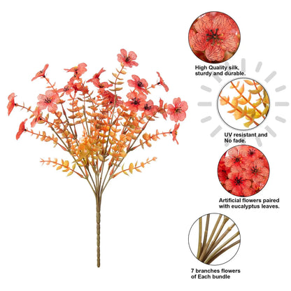 Artificial Outdoor UV-proof Decorative Simulation Green Plant Plastic Flowers petsiam