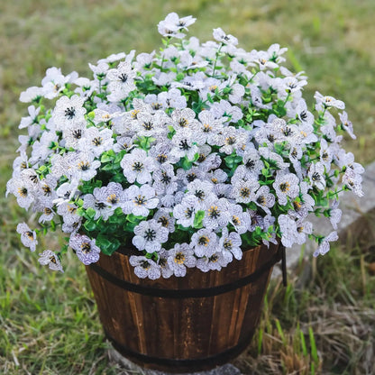 Artificial Outdoor UV-proof Decorative Simulation Green Plant Plastic Flowers petsiam