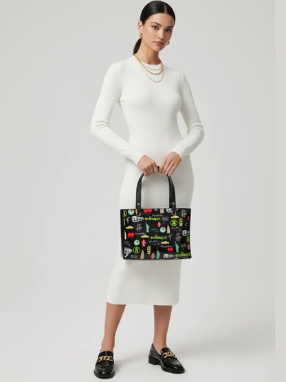 Tote Bag CITYSCAPE – BYMANYC ® New York Eco Vegan Handbag