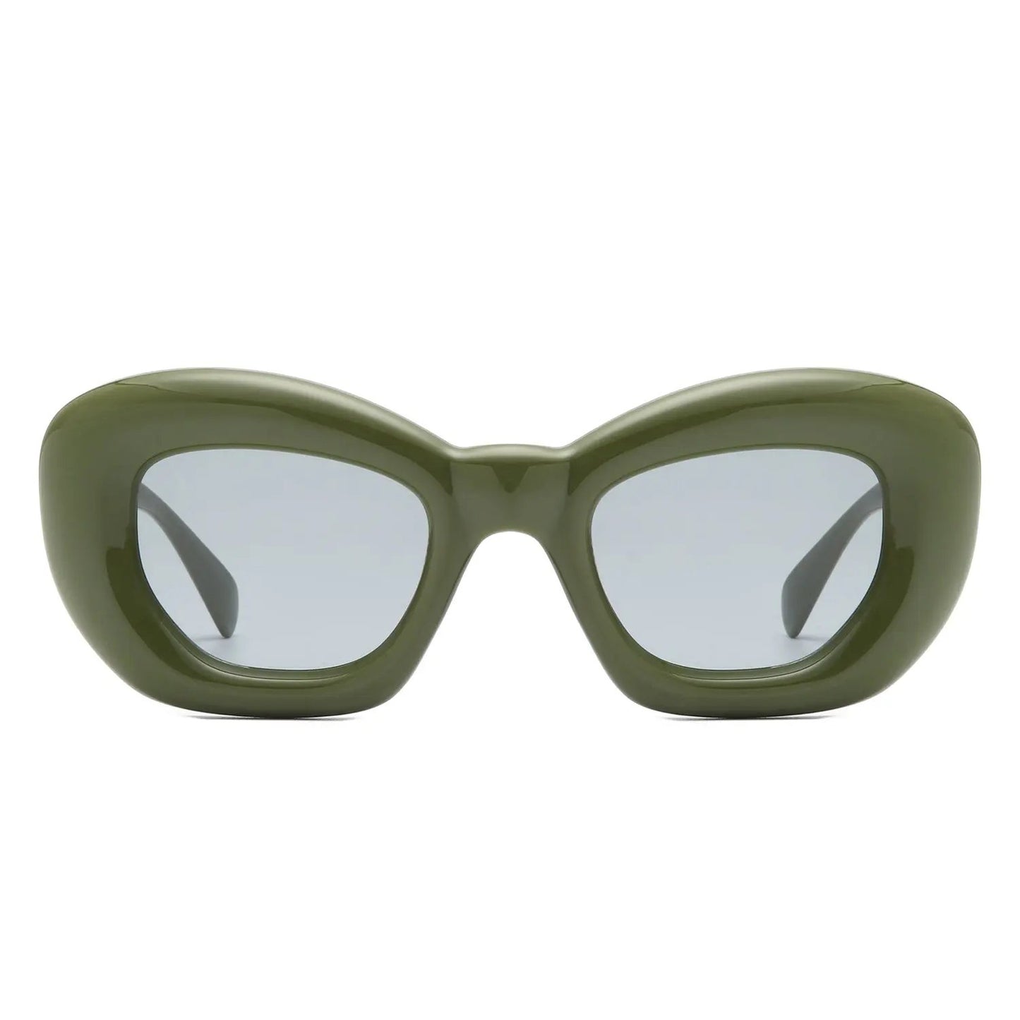 Uplos - Square Thick Frame Women Fashion Cat Eye Sunglasses