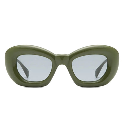 Uplos - Square Thick Frame Women Fashion Cat Eye Sunglasses