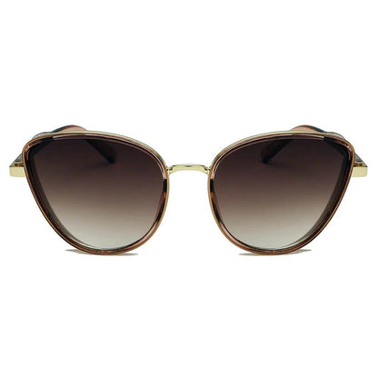 NARVA | Women Sleek Glitter Glamour Cat Eye Feline Fashion Sunglasses