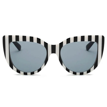 HELSINKI | Women Round Cat Eye Oversized Fashion Sunglasses