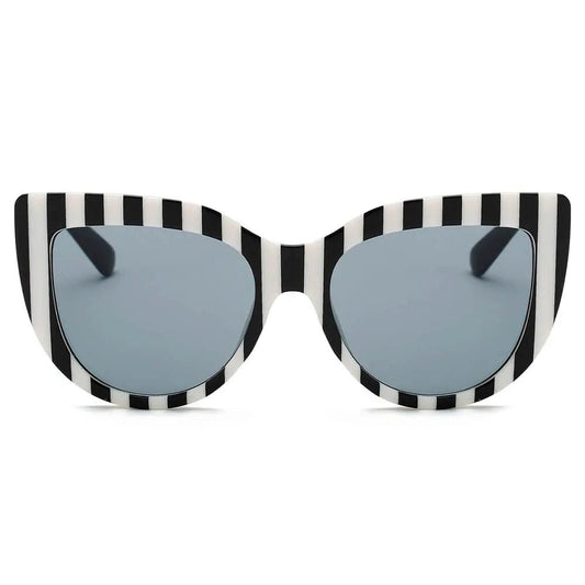 HELSINKI | Women Round Cat Eye Oversized Fashion Sunglasses