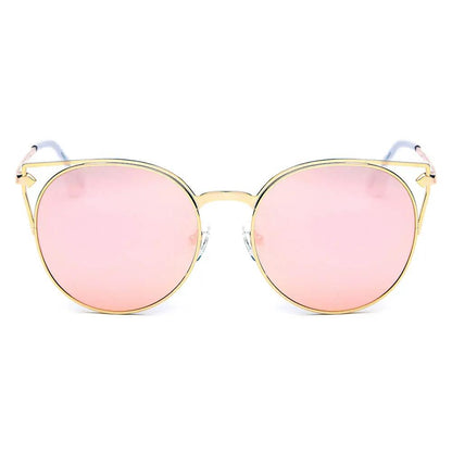 Clayton - Women Round Petite Cat Eye Sunglasses Circle