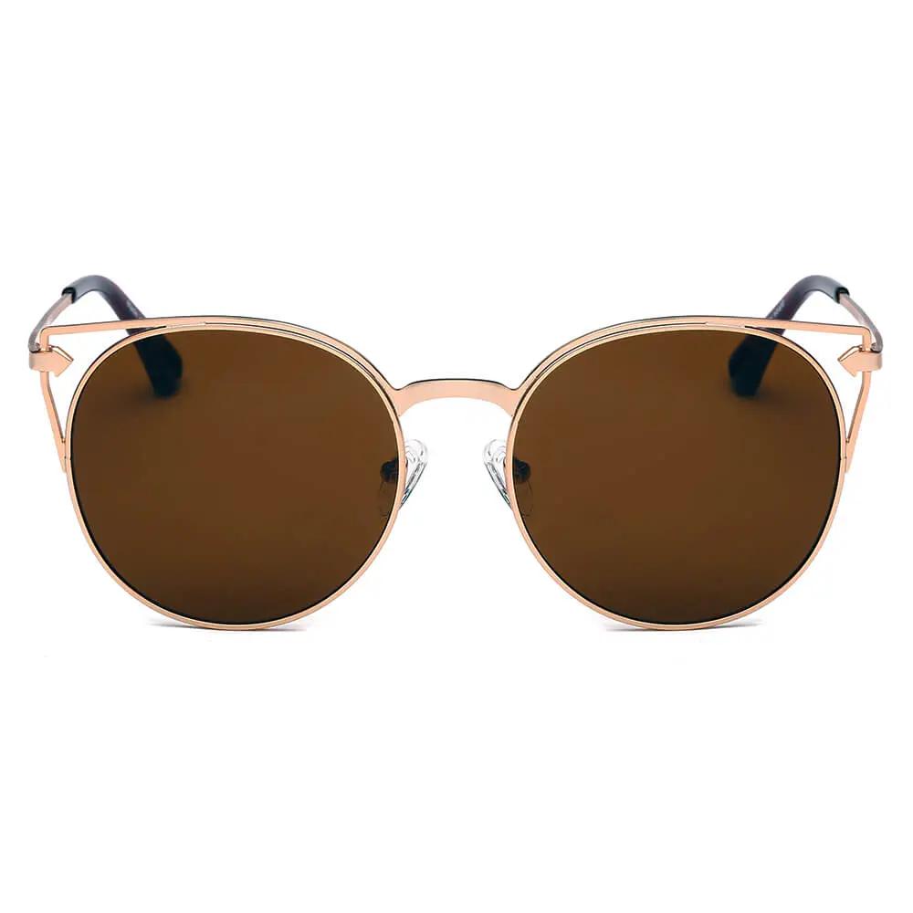 Clayton - Women Round Petite Cat Eye Sunglasses Circle